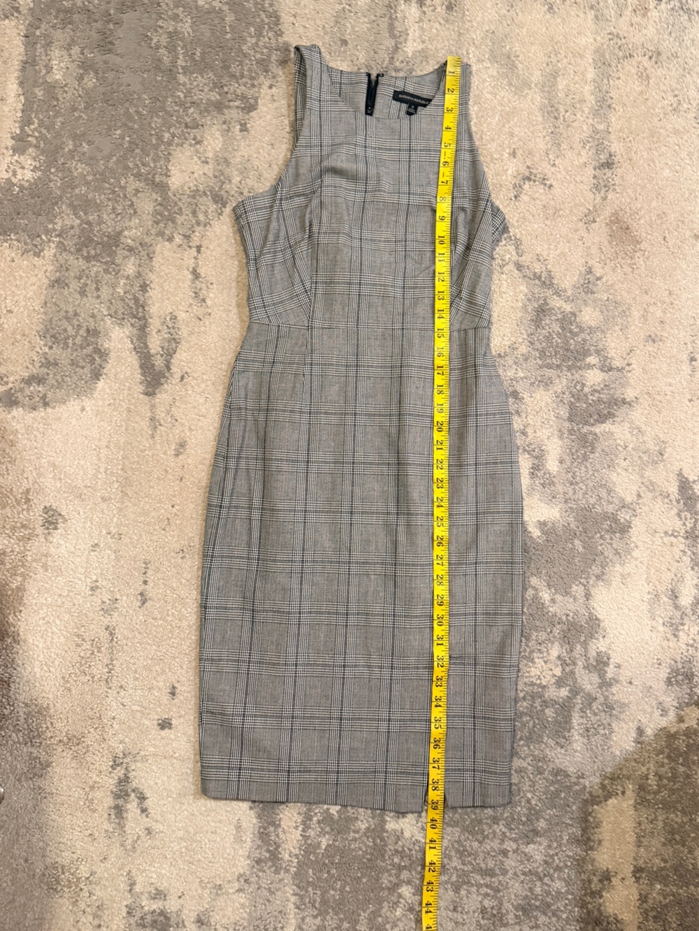 Banana Republic Gray Plaid Sheath Dress - Professional Day-to-Night Style - Picture 7 of 7